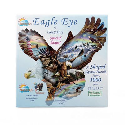 Sunsout Eagle Eye 1000 pc Special Shape Jigsaw Puzzle Image 2