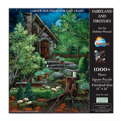 Sunsout Fairyland and Fireflies 1000 pc Large Piece Jigsaw Puzzle Image 2