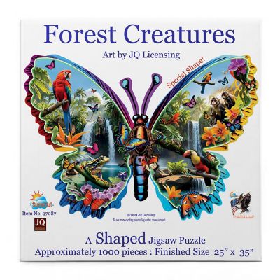 Sunsout Forest Creatures 1000 pc Special Shape Jigsaw Puzzle Image 2