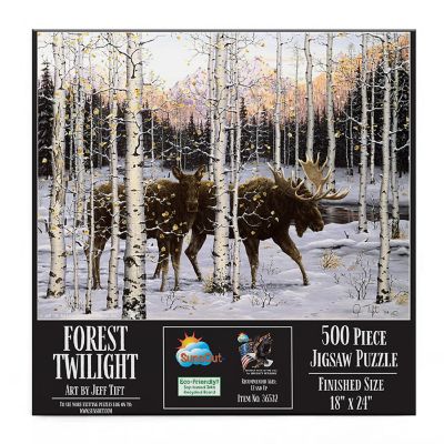 Sunsout Forest Twilight 500 pc  Jigsaw Puzzle Image 2