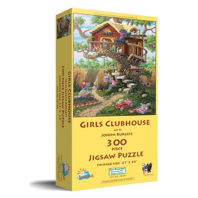 Sunsout Girls Clubhouse 300 pc  Jigsaw Puzzle Image 1