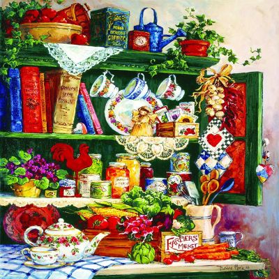 Sunsout Grandma's Cupboard 1000 pc  Jigsaw Puzzle Image 1