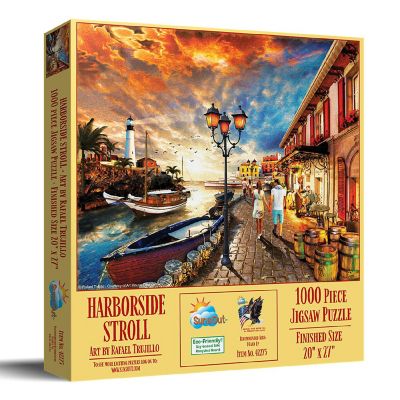 Sunsout Harborside Stroll 1000 pc  Jigsaw Puzzle Image 1