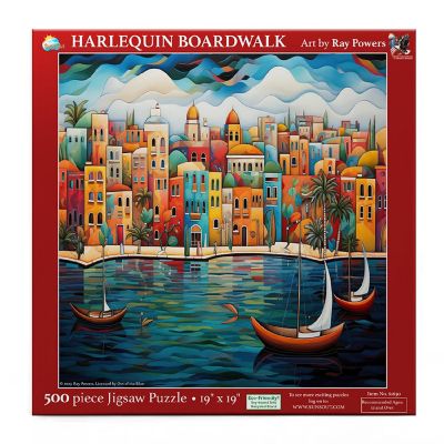 Sunsout Harlequin Boardwalk 500 pc  Jigsaw Puzzle Image 2