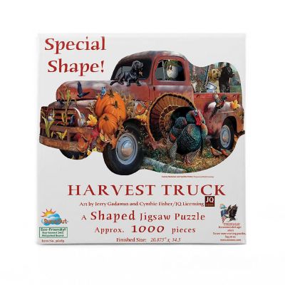 Sunsout Harvest Truck 1000 pc Special Shape Jigsaw Puzzle Image 2