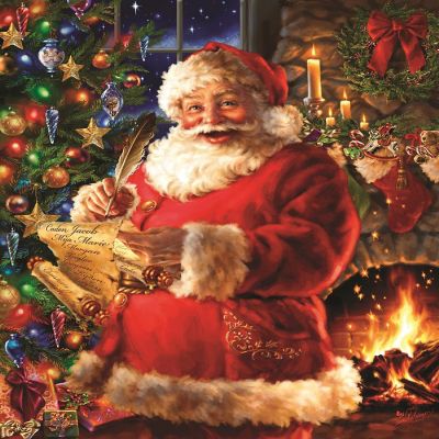 Sunsout Hes Checking it Twice 1000 pc  Jigsaw Puzzle Image 1