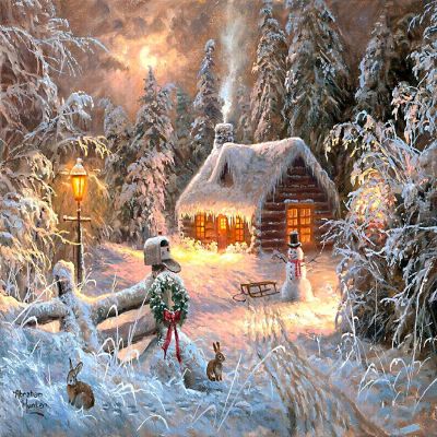 Sunsout Holiday Home 500 pc  Jigsaw Puzzle Image 1