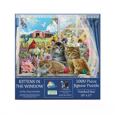 Sunsout Kittens in the Window 1000 pc  Jigsaw Puzzle Image 2