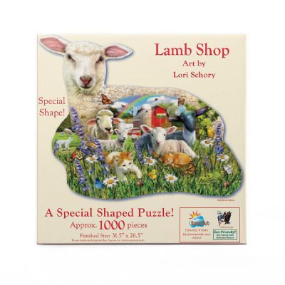 Sunsout Lamb Shop 1000 pc Special Shape Jigsaw Puzzle Image 2
