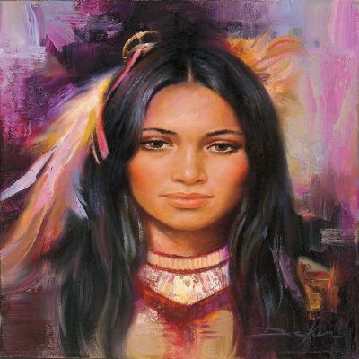 Sunsout Lavender Maiden 500 pc  Jigsaw Puzzle Image 1