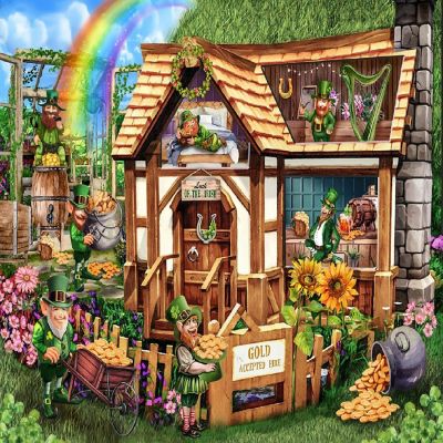 Sunsout Leprachaun House 300 pc  Jigsaw Puzzle Image 1