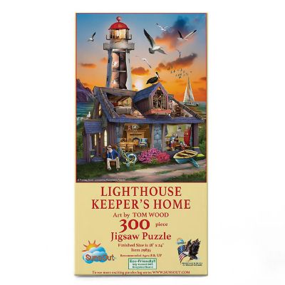 Sunsout Lighthouse Keepers Home 300 pc  Jigsaw Puzzle Image 2