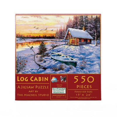 Sunsout Log Cabin 550 pc  Jigsaw Puzzle Image 2