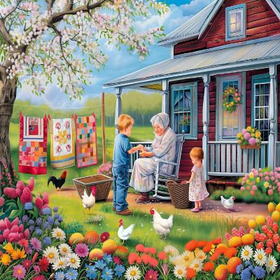 Sunsout Memaws Helpers 500 pc  Jigsaw Puzzle Image 1