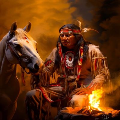 Sunsout Midnight Fire 500 pc  Jigsaw Puzzle Image 1