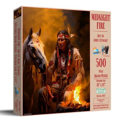 Sunsout Midnight Fire 500 pc  Jigsaw Puzzle Image 1