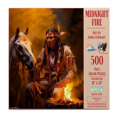Sunsout Midnight Fire 500 pc  Jigsaw Puzzle Image 2