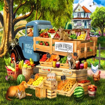 Sunsout Millie's Fresh Produce 500 pc  Jigsaw Puzzle Image 1