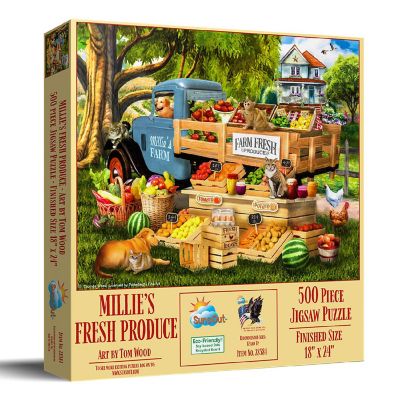 Sunsout Millie's Fresh Produce 500 pc  Jigsaw Puzzle Image 1