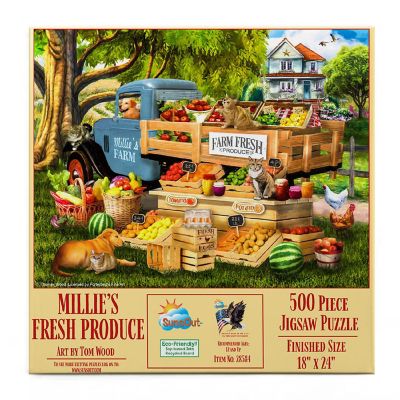 Sunsout Millie's Fresh Produce 500 pc  Jigsaw Puzzle Image 2