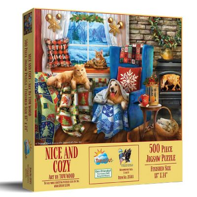 Sunsout Nice and Cozy 500 pc  Jigsaw Puzzle Image 1