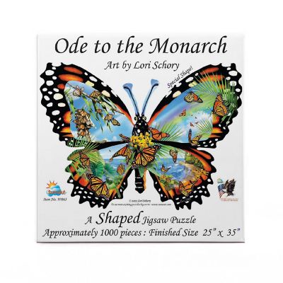 Sunsout Ode to the Monarch 1000 pc Special Shape Jigsaw Puzzle Image 2