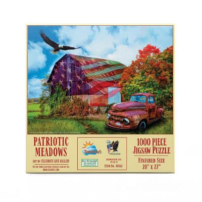 Sunsout Patriotic Meadows 1000 pc  Jigsaw Puzzle Image 2