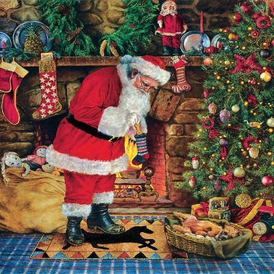 Sunsout Peanut's Christmas 300 pc  Jigsaw Puzzle Image 1