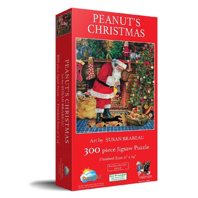Sunsout Peanut's Christmas 300 pc  Jigsaw Puzzle Image 1