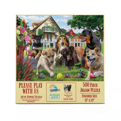 Sunsout Please Play with Us 500 pc  Jigsaw Puzzle Image 2