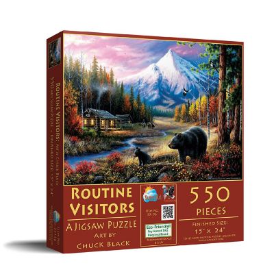Sunsout Routine Visitors 550 pc  Jigsaw Puzzle Image 1