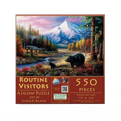 Sunsout Routine Visitors 550 pc  Jigsaw Puzzle Image 2