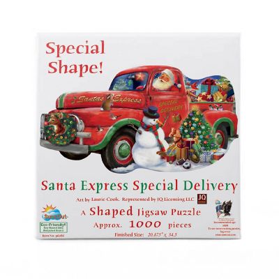 Sunsout Santa Express Special Delivery 1000 pc Special Shape Jigsaw Puzzle Image 2