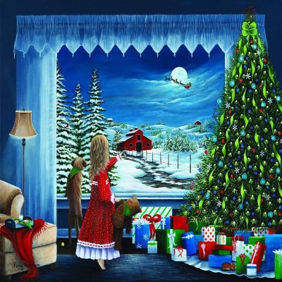 Sunsout Santa's Coming 300 pc  Jigsaw Puzzle Image 1