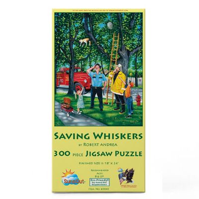 Sunsout Saving Whiskers 300 pc  Jigsaw Puzzle Image 2