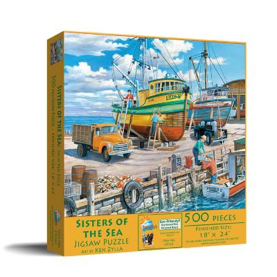 Sunsout Sisters of the Sea 500 pc  Jigsaw Puzzle Image 1