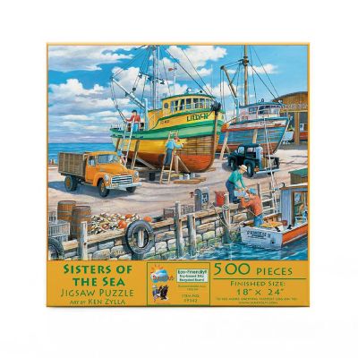 Sunsout Sisters of the Sea 500 pc  Jigsaw Puzzle Image 2