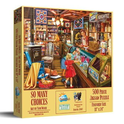 Sunsout So Many Choices 500 pc  Jigsaw Puzzle Image 1
