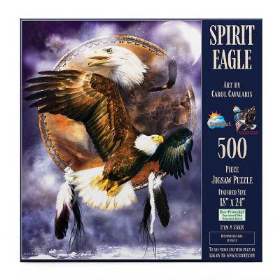 Sunsout Spirit Eagle 500 pc  Jigsaw Puzzle Image 2