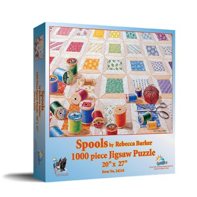 Sunsout Spools 1000 pc  Jigsaw Puzzle Image 1