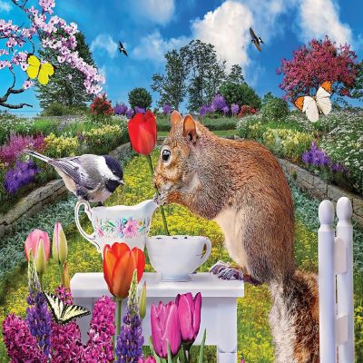 Sunsout Spring Tea 1000 pc  Jigsaw Puzzle Image 1