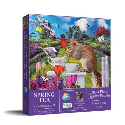 Sunsout Spring Tea 1000 pc  Jigsaw Puzzle Image 1