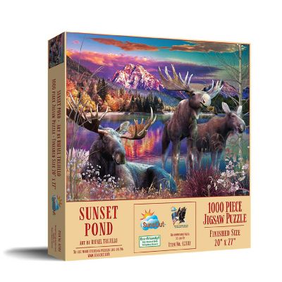 Sunsout Sunset Pond 1000 pc  Jigsaw Puzzle Image 1
