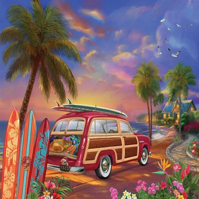 Sunsout Surfer Sunset 500 pc  Jigsaw Puzzle Image 1