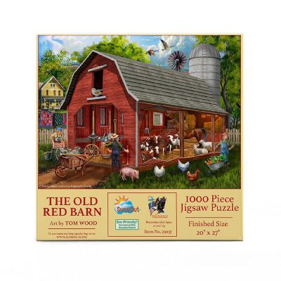 Sunsout The Old Red Barn 1000 pc  Jigsaw Puzzle Image 2