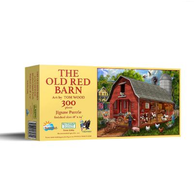 Sunsout The Old Red Barn 300 pc  Jigsaw Puzzle Image 1