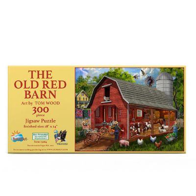 Sunsout The Old Red Barn 300 pc  Jigsaw Puzzle Image 2