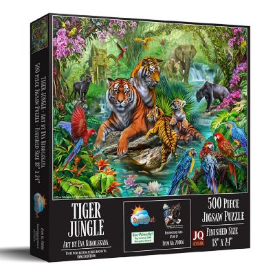 Sunsout Tiger Jungle 500 pc  Jigsaw Puzzle Image 1