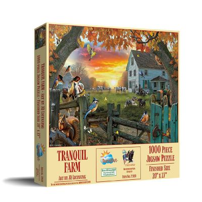 Sunsout Tranquil Farm 1000 pc  Jigsaw Puzzle Image 1