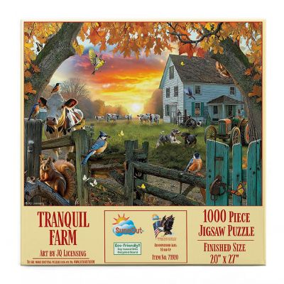 Sunsout Tranquil Farm 1000 pc  Jigsaw Puzzle Image 2